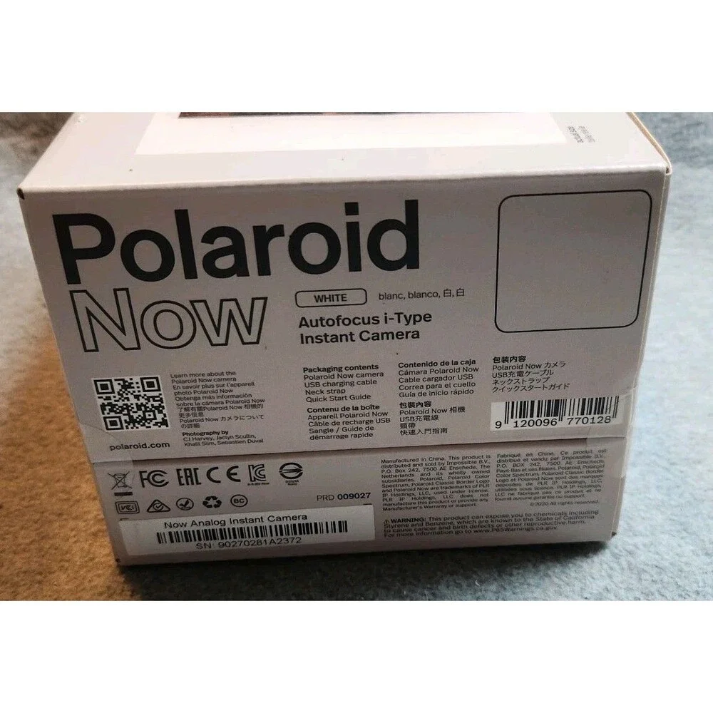 Polaroid Now Autofocus I-Type Instant Camera White